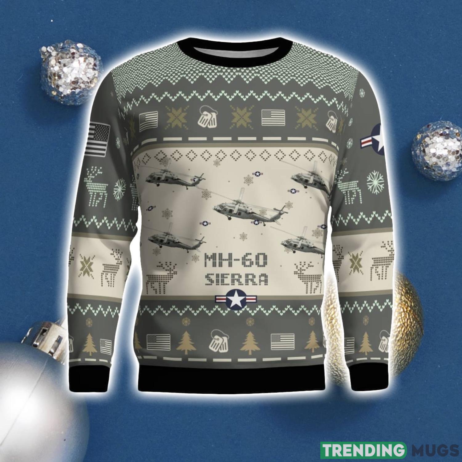 MH 60 Sierra MH60 Aircraft New Trend Veteran Sweater Ugly Christmas Sweater Gift For Christmas 3D Sweater MH 60 Sierra MH60 Aircraft New Trend Veteran Sweater Ugly Christmas Sweater Gift For Christmas 3D Sweater