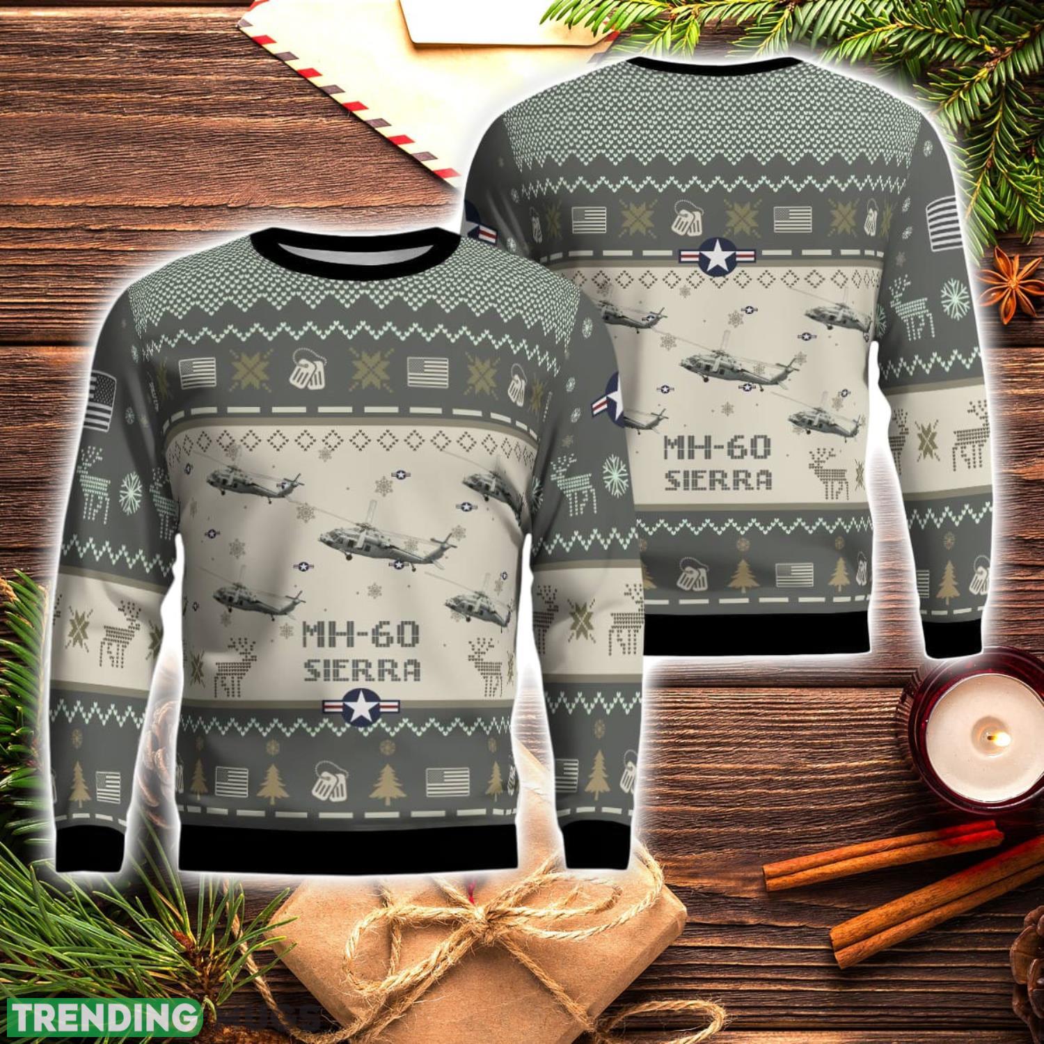 MH-60 Sierra MH60 Aircraft New Trend Veteran Sweater Ugly Christmas Sweater Military Christmas Sweater Product Photo 1 MH-60 Sierra MH60 Aircraft New Trend Veteran Sweater Ugly Christmas Sweater Military Christmas Sweater Product Photo 1