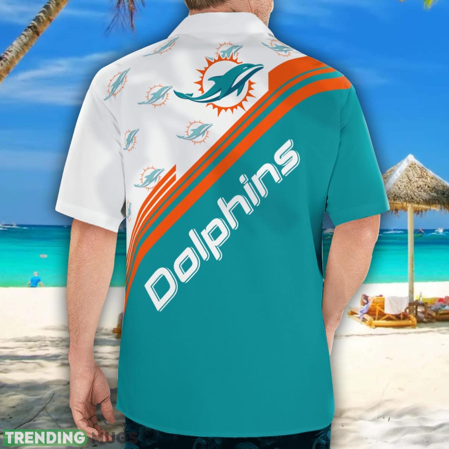 Miami Dolphins Logo Printed Aloha Hawaiian Shirt Special Gift For Fans Hawaiian Shirt Miami Dolphins Logo Printed Aloha Hawaiian Shirt Special Gift For Fans Hawaiian Shirt