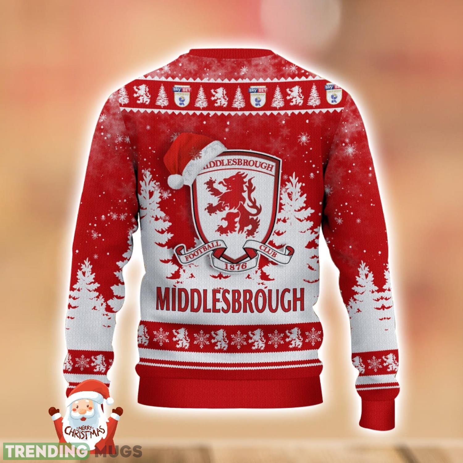 Middlesbrough F.C Ugly Christmas Sweater Holiday Gift Ideas For Men And Women 3D Sweater Middlesbrough F.C Ugly Christmas Sweater Holiday Gift Ideas For Men And Women 3D Sweater