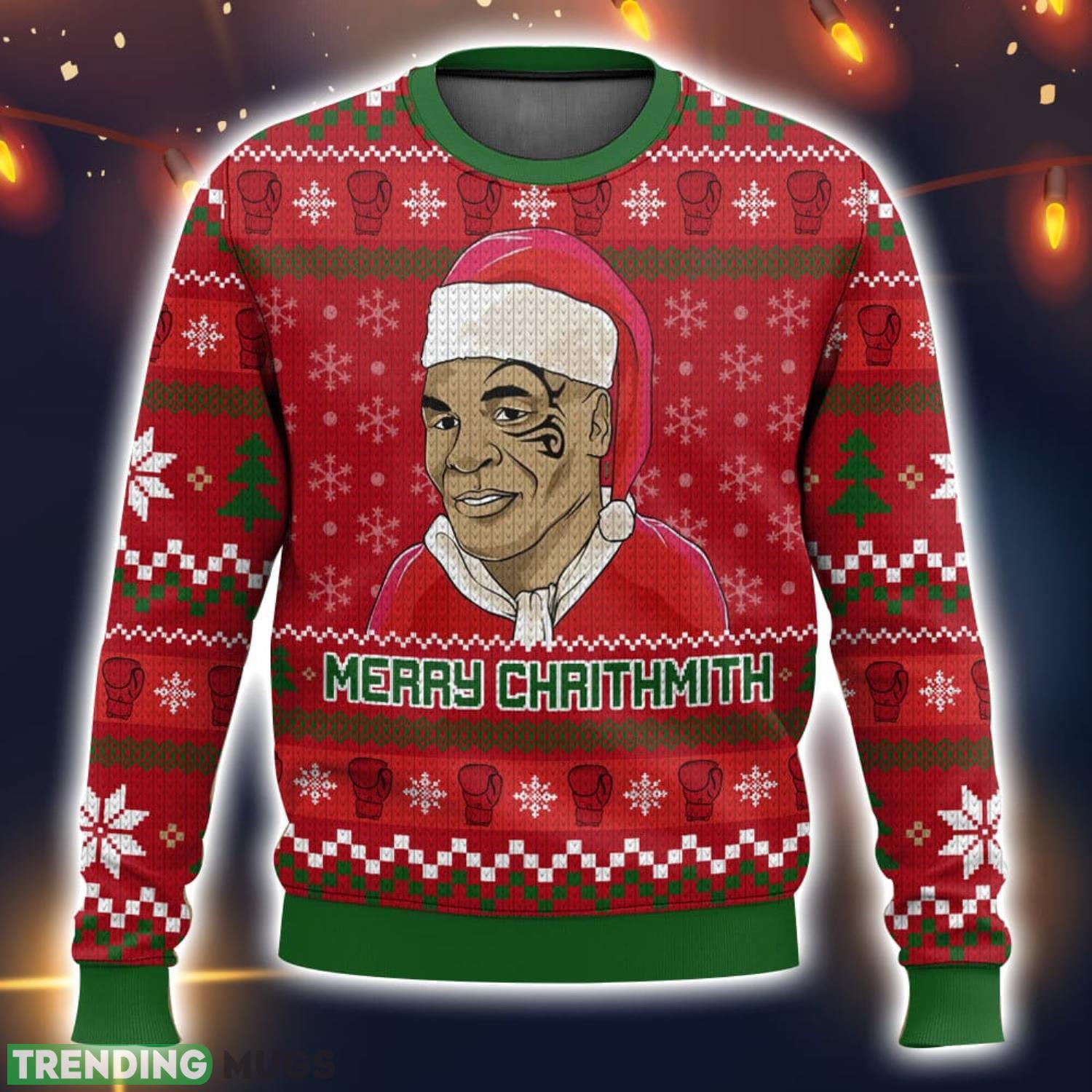 Mike Tyson Merry Chrithmith Ugly Christmas Sweater 2023 Christmas Gift 3D Sweater Product Photo 1 Mike Tyson Merry Chrithmith Ugly Christmas Sweater 2023 Christmas Gift 3D Sweater Product Photo 1