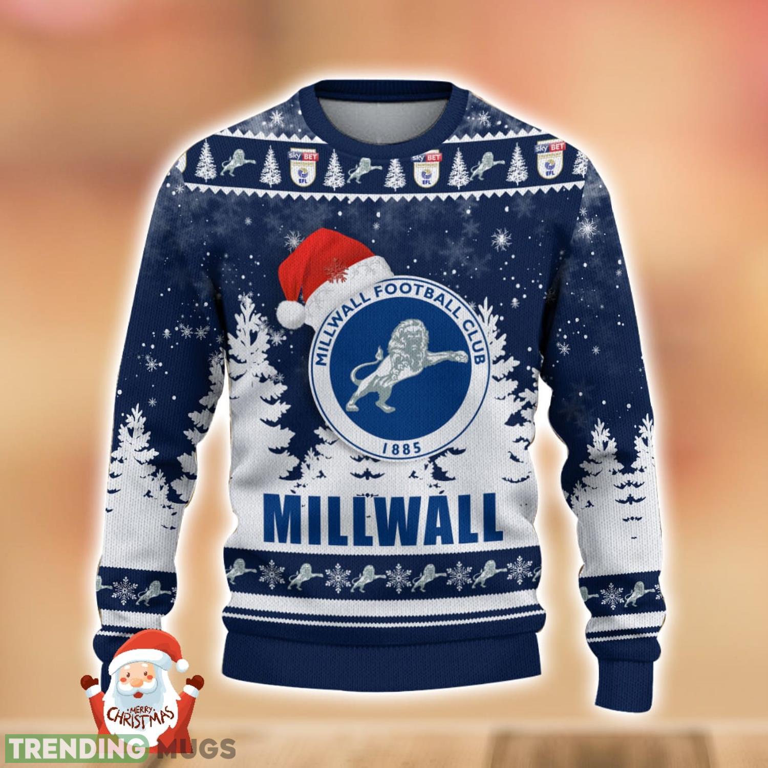 Millwall F.C Ugly Christmas Sweater Holiday Gift Ideas For Men And Women 3D Sweater Millwall F.C Ugly Christmas Sweater Holiday Gift Ideas For Men And Women 3D Sweater