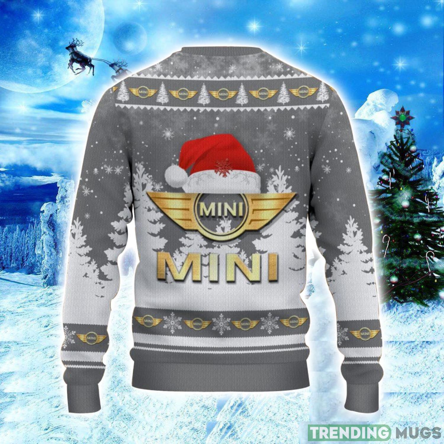 Mini Logo Wearing Santa Hat Christmas Gift Ugly Christmas Sweater Christmas Gift Ideas 3D Sweater Mini Logo Wearing Santa Hat Christmas Gift Ugly Christmas Sweater Christmas Gift Ideas 3D Sweater
