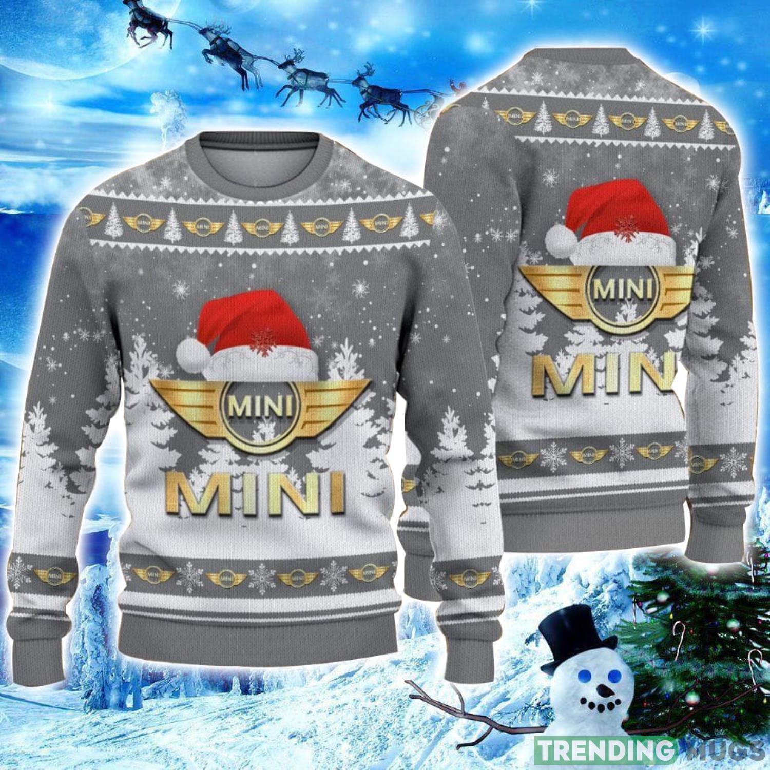 Mini Logo Wearing Santa Hat Christmas Gift Ugly Christmas Sweater Christmas Gift Ideas Product Photo 1 Mini Logo Wearing Santa Hat Christmas Gift Ugly Christmas Sweater Christmas Gift Ideas Product Photo 1