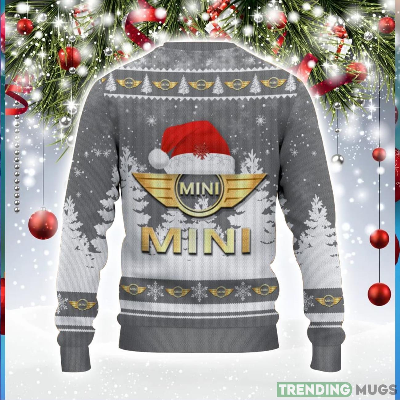 Mini Logo Wearing Santa Hat Christmas Gift Ugly Christmas Sweater For Men And Women Gift 3D Sweater Mini Logo Wearing Santa Hat Christmas Gift Ugly Christmas Sweater For Men And Women Gift 3D Sweater