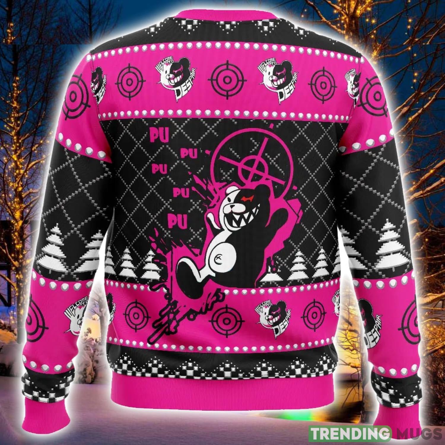 Monokuma Despair Dangan Ronpa Ugly Christmas Sweater 3D Printed Men And Women Christmas Hoiliday Gift 3D Sweater Monokuma Despair Dangan Ronpa Ugly Christmas Sweater 3D Printed Men And Women Christmas Hoiliday Gift 3D Sweater
