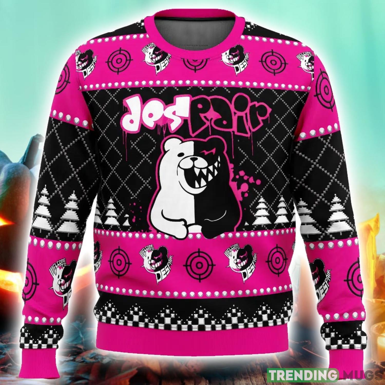 Monokuma Despair Dangan Ronpa Ugly Christmas Sweater 3D Printed Men And Women Christmas Hoiliday Gift Product Photo 1 Monokuma Despair Dangan Ronpa Ugly Christmas Sweater 3D Printed Men And Women Christmas Hoiliday Gift Product Photo 1