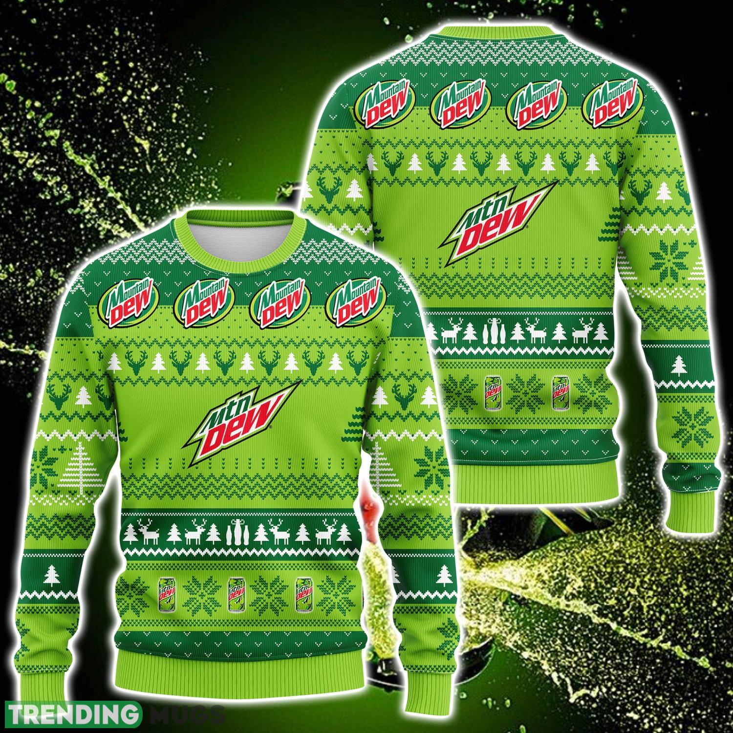 Mtn Dew Ugly Christmas Sweater 3D All Over Printed Sweaters Christmas Gift Product Photo 1 Mtn Dew Ugly Christmas Sweater 3D All Over Printed Sweaters Christmas Gift Product Photo 1