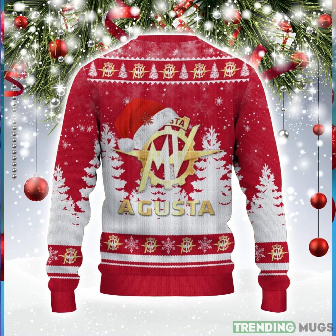 MV Agusta Logo Wearing Santa Hat Christmas Gift Ugly Christmas Sweater For Men And Women Gift 3D Sweater MV Agusta Logo Wearing Santa Hat Christmas Gift Ugly Christmas Sweater For Men And Women Gift 3D Sweater