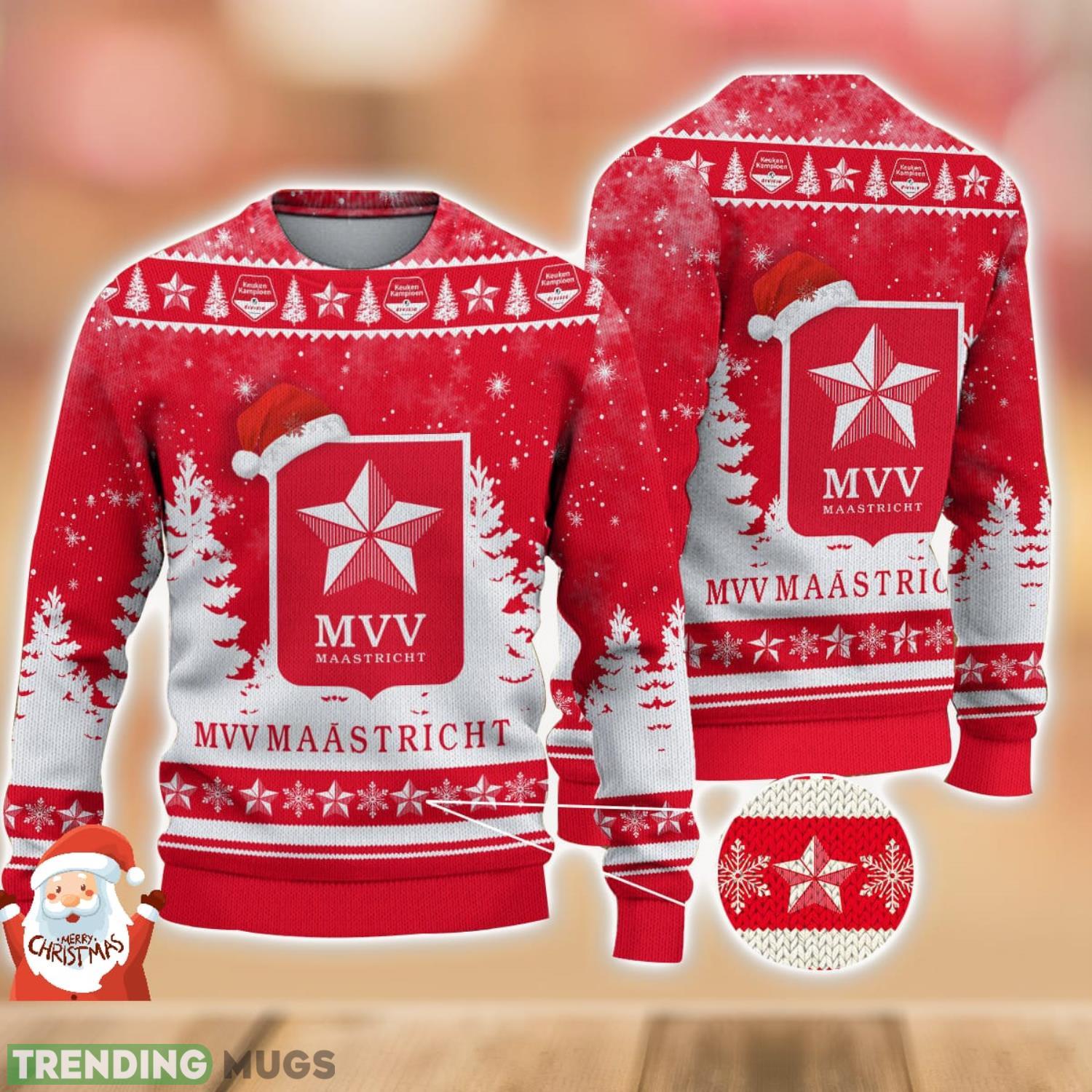 MVV Maastricht 3D Sweater Gift For Men And Women Ugly Christmas Sweater Product Photo 1 MVV Maastricht 3D Sweater Gift For Men And Women Ugly Christmas Sweater Product Photo 1