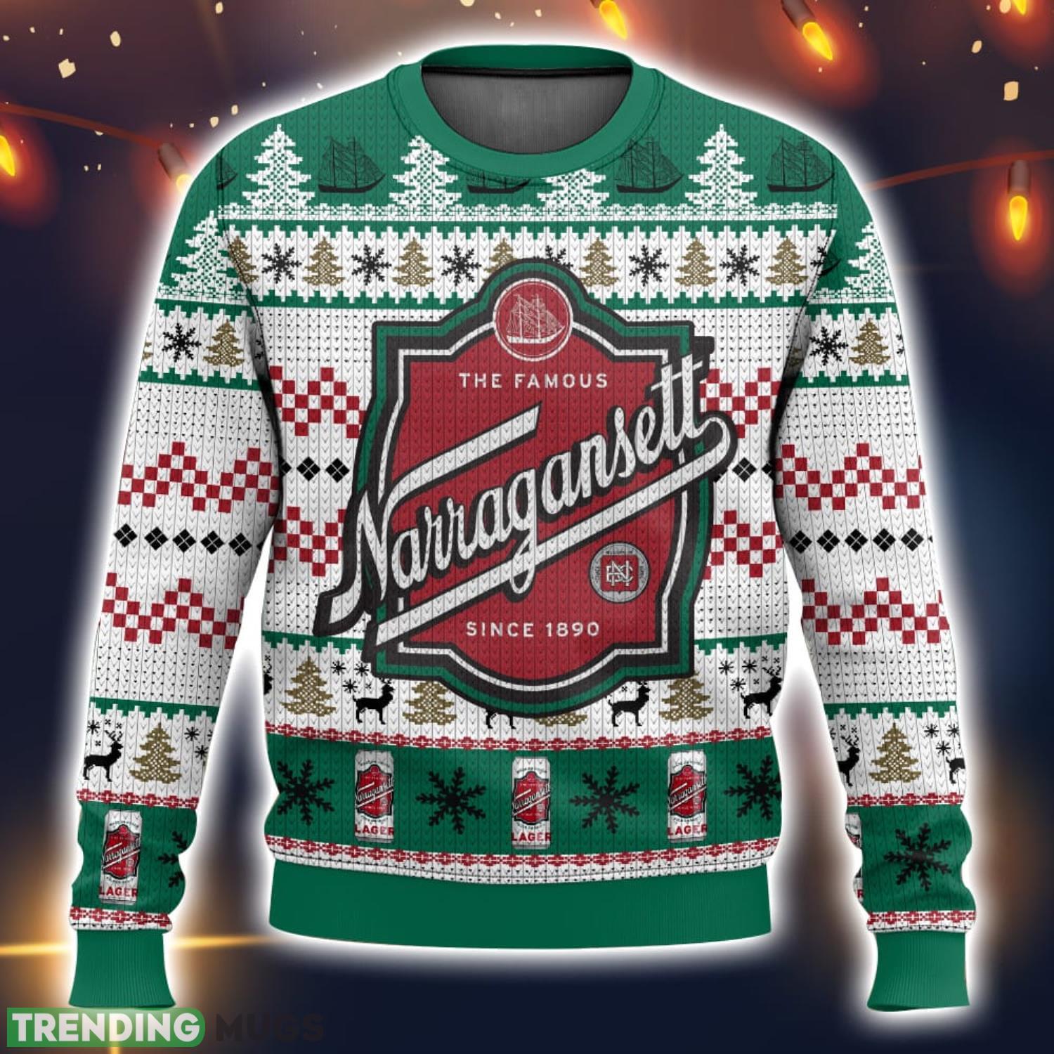 Narragansett Beer Ugly Christmas Sweater 2023 Christmas Gift 3D Sweater Product Photo 1 Narragansett Beer Ugly Christmas Sweater 2023 Christmas Gift 3D Sweater Product Photo 1