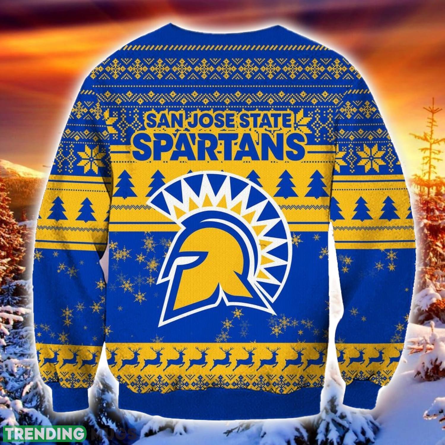 NCAA San Jose State Spartans Grinch Ugly Christmas Sweater Trending Sweater For 2023 Christmas Holidays 3D Sweater NCAA San Jose State Spartans Grinch Ugly Christmas Sweater Trending Sweater For 2023 Christmas Holidays 3D Sweater