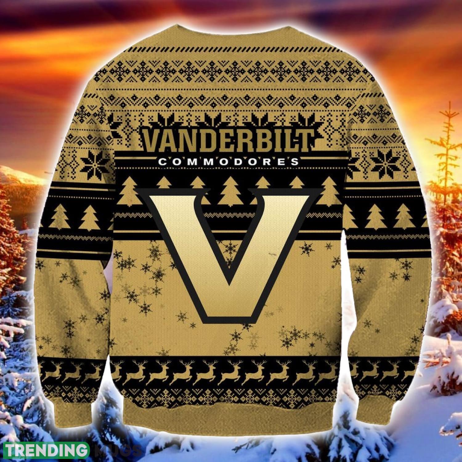 NCAA Vanderbilt Commodores Grinch Ugly Christmas Sweater Trending Sweater For 2023 Christmas Holidays 3D Sweater NCAA Vanderbilt Commodores Grinch Ugly Christmas Sweater Trending Sweater For 2023 Christmas Holidays 3D Sweater