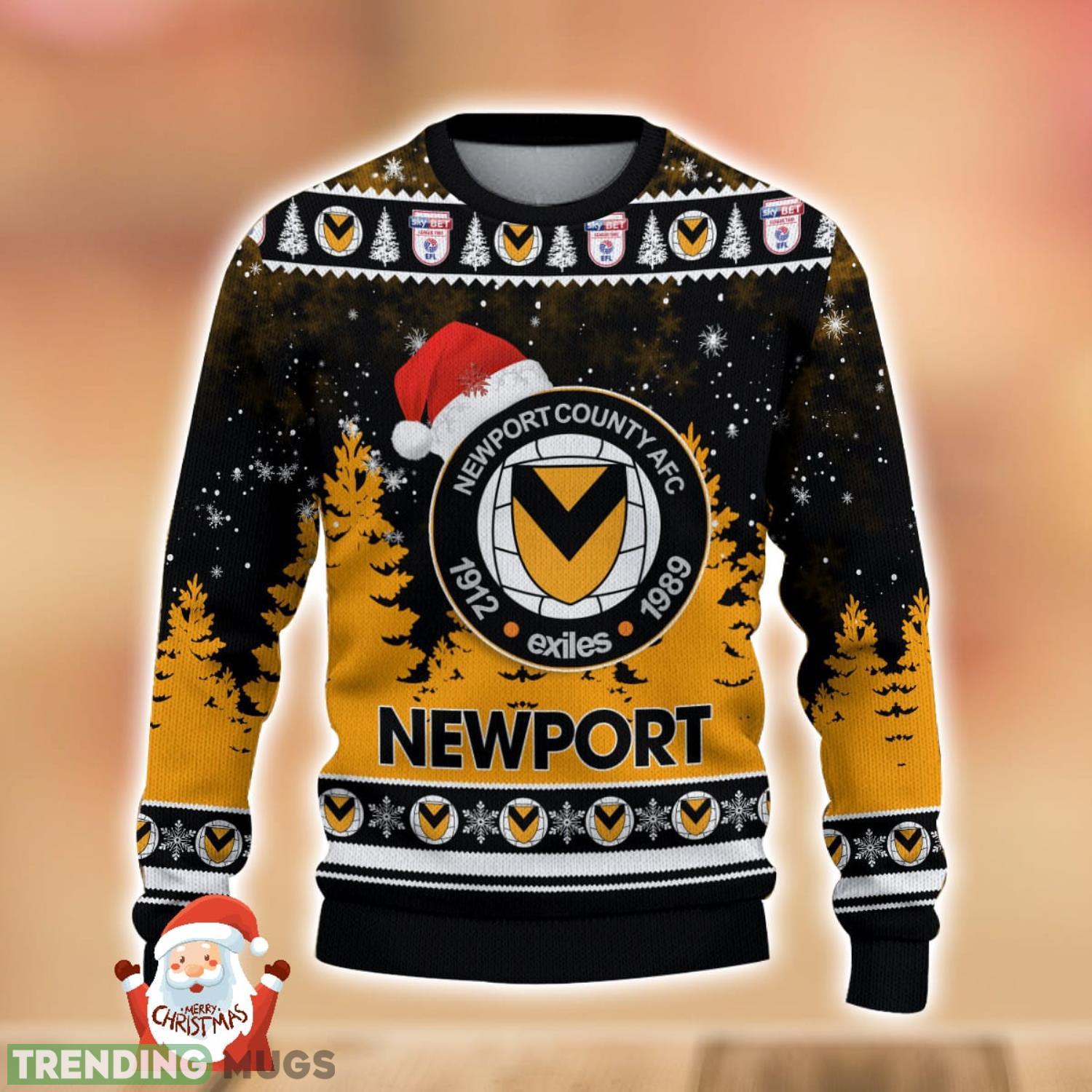 Newport County Ugly Christmas Sweater Holiday Gift Ideas For Men And Women 3D Sweater Newport County Ugly Christmas Sweater Holiday Gift Ideas For Men And Women 3D Sweater