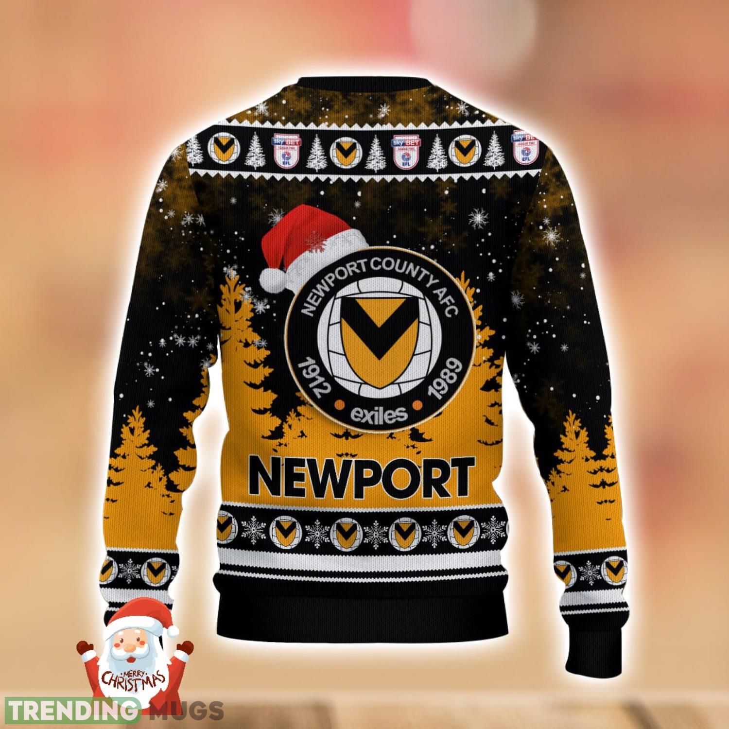 Newport County Ugly Christmas Sweater Holiday Gift Ideas For Men And Women 3D Sweater Newport County Ugly Christmas Sweater Holiday Gift Ideas For Men And Women 3D Sweater