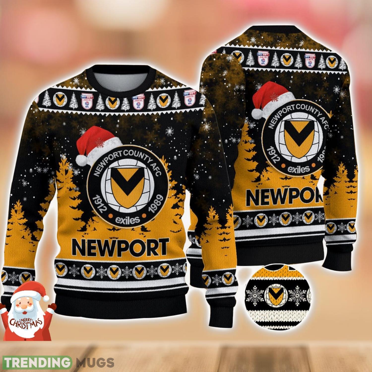 Newport County Ugly Christmas Sweater Holiday Gift Ideas For Men And Women Product Photo 1 Newport County Ugly Christmas Sweater Holiday Gift Ideas For Men And Women Product Photo 1
