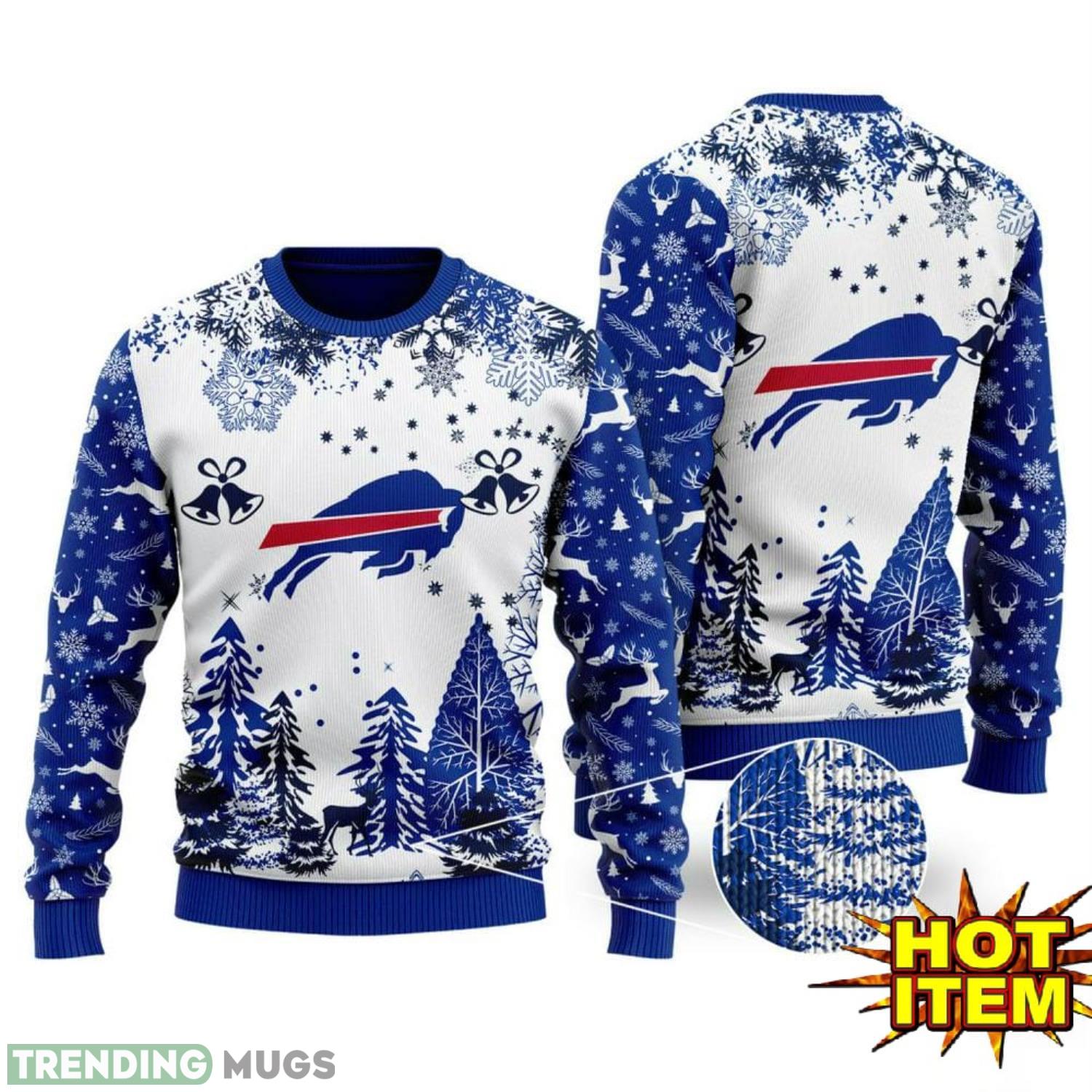 NFL Buffalo Bills Sport Team 3D Ugly Christmas Sweater Nice Gift Product Photo 1 NFL Buffalo Bills Sport Team 3D Ugly Christmas Sweater Nice Gift Product Photo 1