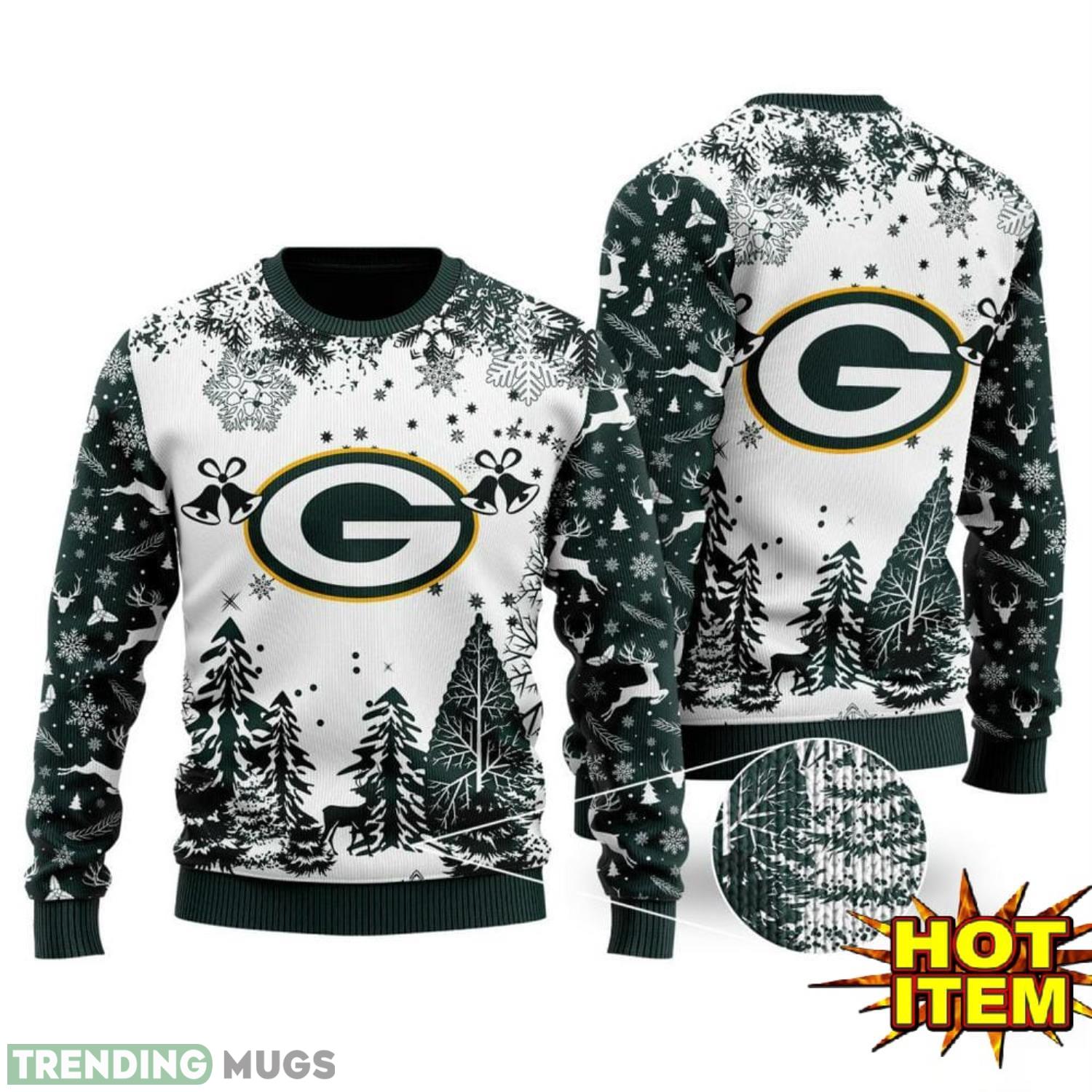 NFL Green Bay Packers Sport Team 3D Ugly Christmas Sweater Nice Gift Product Photo 1 NFL Green Bay Packers Sport Team 3D Ugly Christmas Sweater Nice Gift Product Photo 1