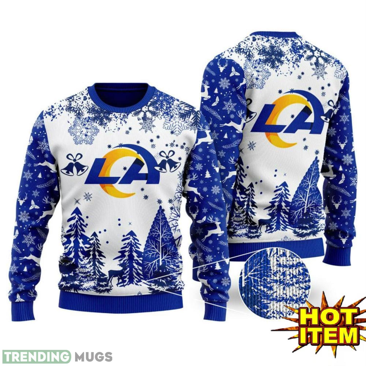 NFL Los Angeles Rams Sport Team 3D Ugly Christmas Sweater Nice Gift Product Photo 1 NFL Los Angeles Rams Sport Team 3D Ugly Christmas Sweater Nice Gift Product Photo 1