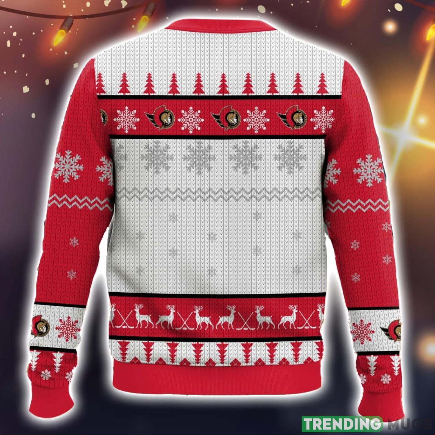 NHL Ottawa Senators 3D Ugly Christmas Sweater Men And Women Christmas Gift 3D Sweater NHL Ottawa Senators 3D Ugly Christmas Sweater Men And Women Christmas Gift 3D Sweater