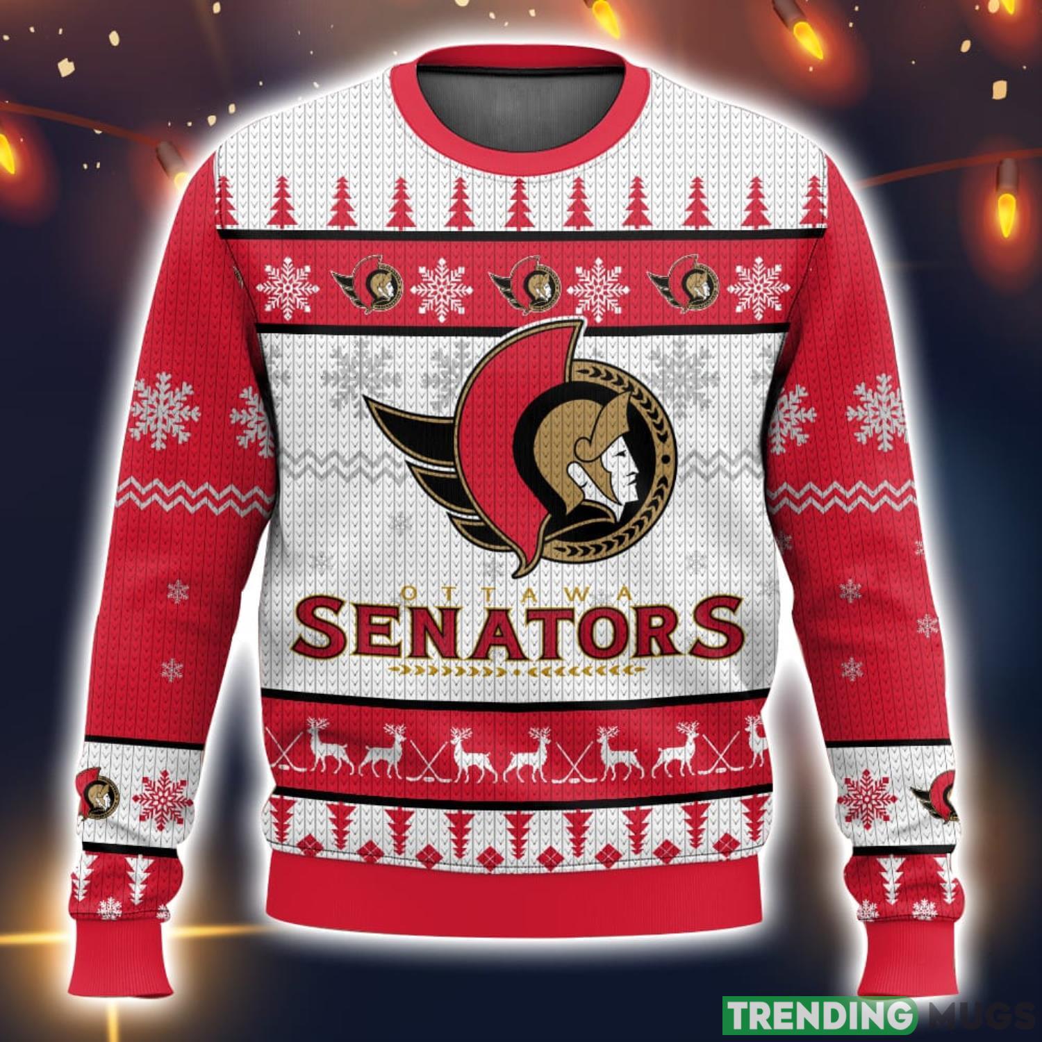 NHL Ottawa Senators 3D Ugly Christmas Sweater Men And Women Christmas Gift Product Photo 1 NHL Ottawa Senators 3D Ugly Christmas Sweater Men And Women Christmas Gift Product Photo 1