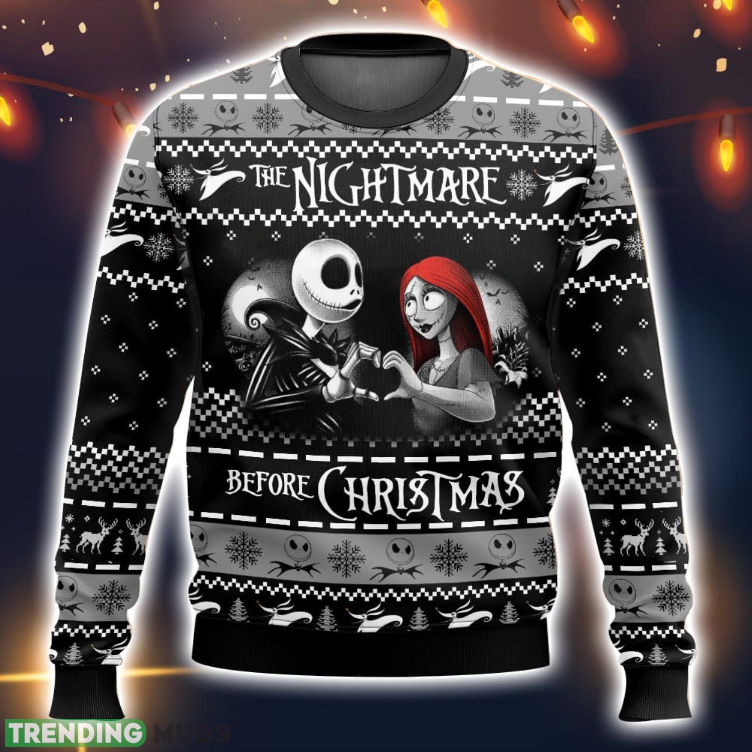 Nightmare Xmas Ugly Christmas Sweater 2023 Christmas Gift 3D Sweater Product Photo 1 Nightmare Xmas Ugly Christmas Sweater 2023 Christmas Gift 3D Sweater Product Photo 1