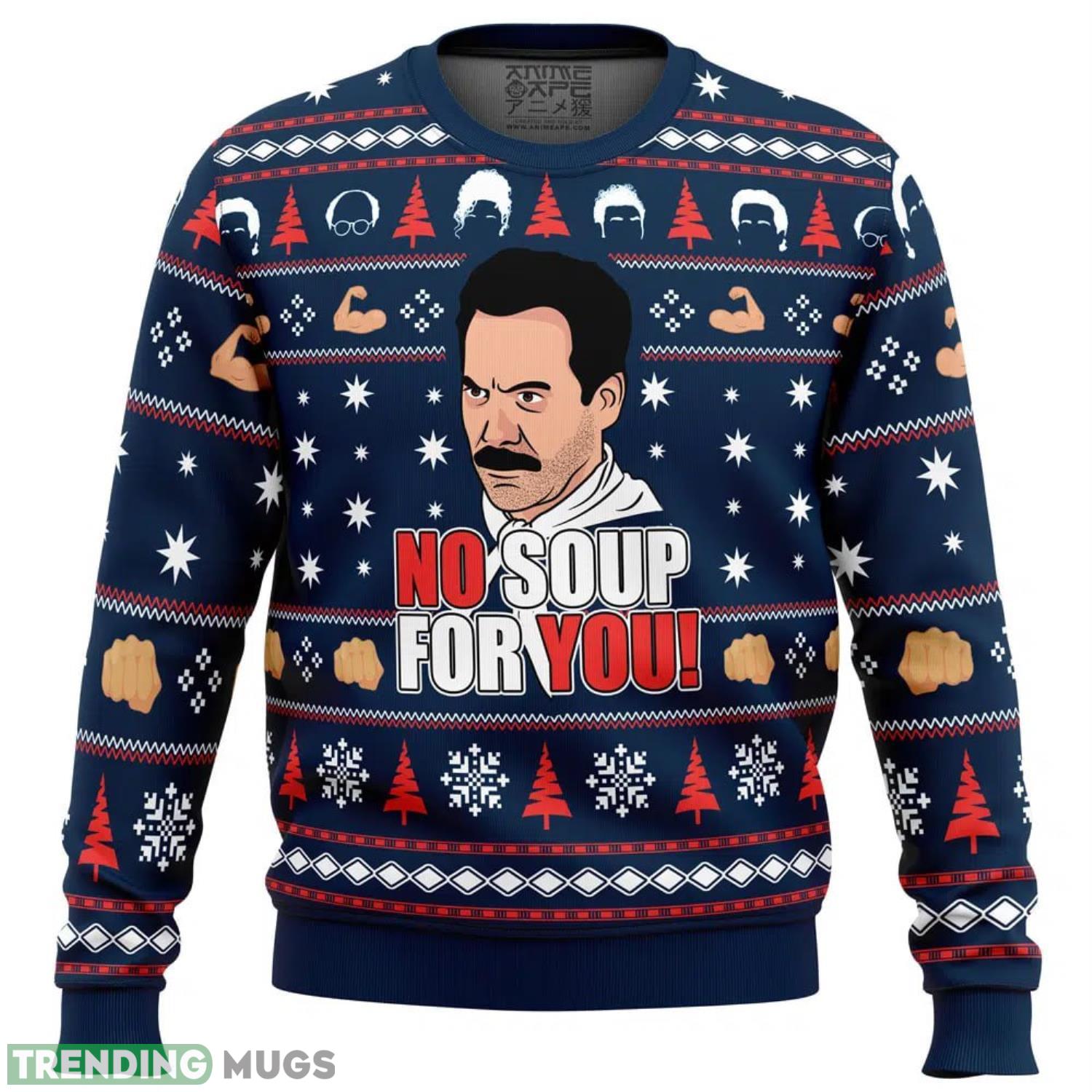 No Soup For You Seinfeld Ugly Christmas Sweater 2023 Christmas Gift 3D Sweater Product Photo 1 No Soup For You Seinfeld Ugly Christmas Sweater 2023 Christmas Gift 3D Sweater Product Photo 1
