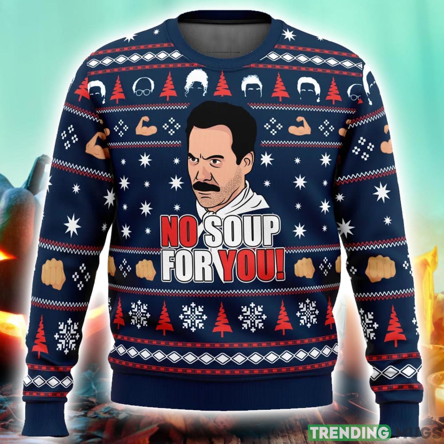 No Soup For You Seinfeld Ugly Christmas Sweater 3D Printed Men And Women Christmas Hoiliday Gift 3D Sweater No Soup For You Seinfeld Ugly Christmas Sweater 3D Printed Men And Women Christmas Hoiliday Gift 3D Sweater