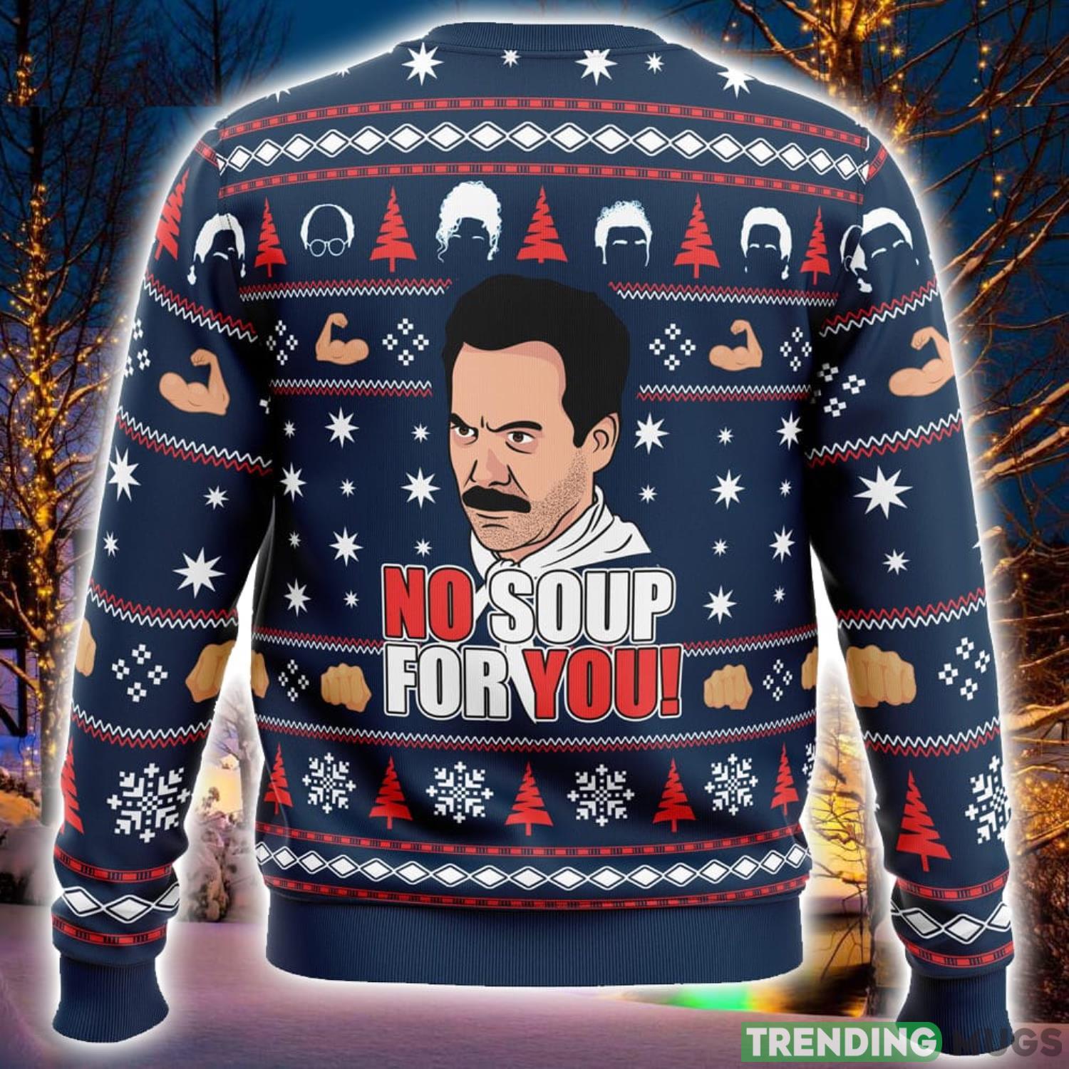 No Soup For You Seinfeld Ugly Christmas Sweater 3D Printed Men And Women Christmas Hoiliday Gift 3D Sweater No Soup For You Seinfeld Ugly Christmas Sweater 3D Printed Men And Women Christmas Hoiliday Gift 3D Sweater