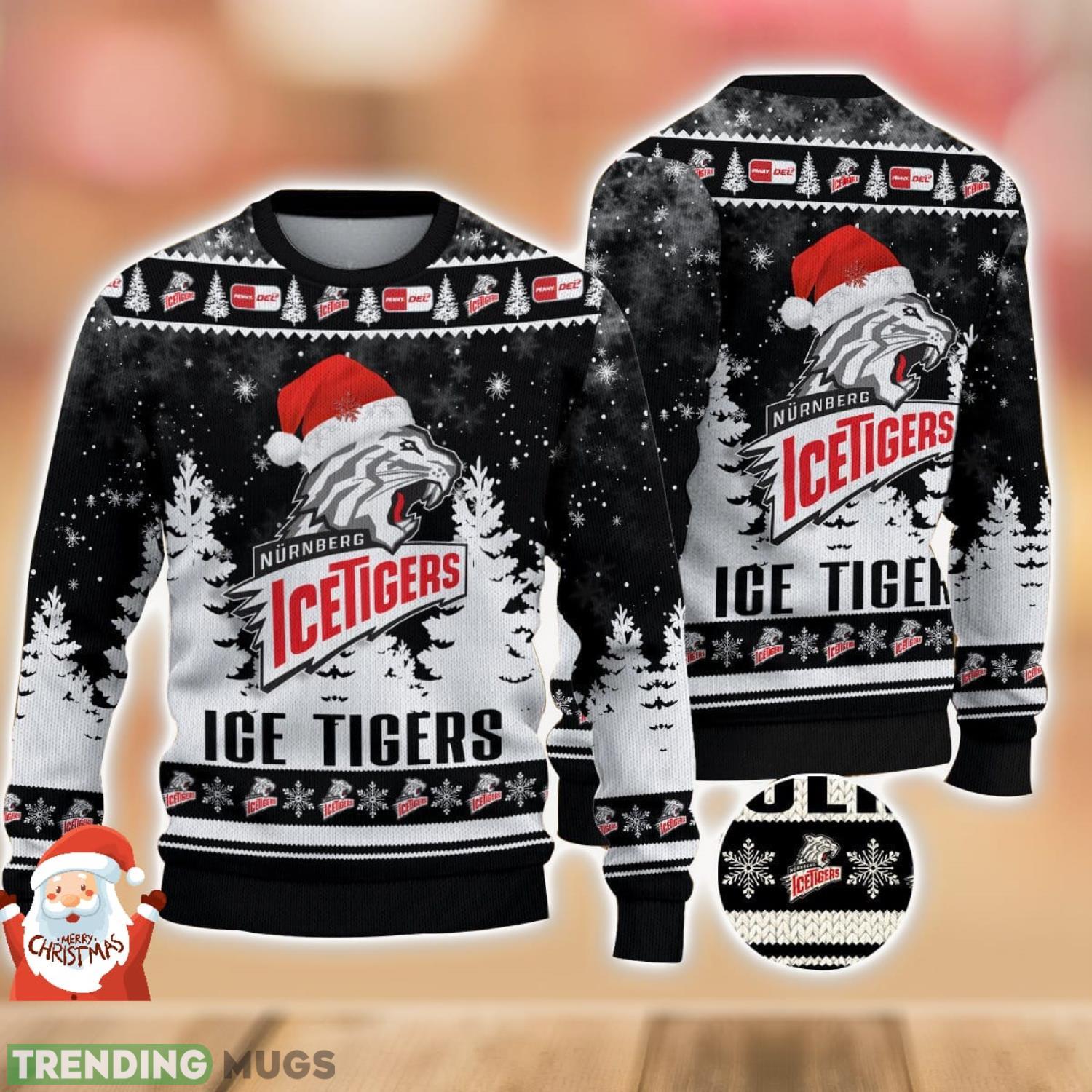 Nurnberg Ice Tigers Ugly Christmas Sweater Holiday Gift Ideas For Men And Women Product Photo 1 Nurnberg Ice Tigers Ugly Christmas Sweater Holiday Gift Ideas For Men And Women Product Photo 1