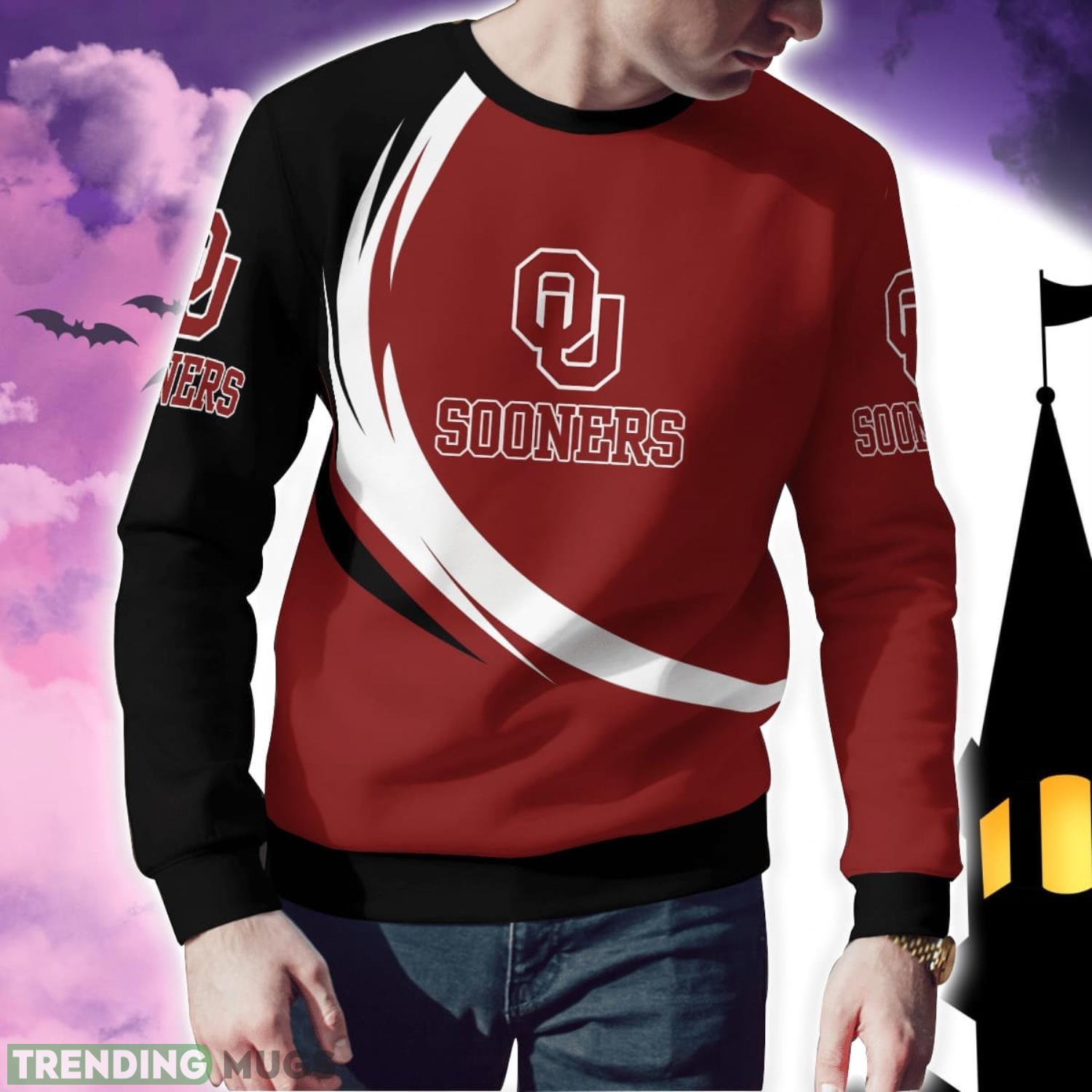 Oklahoma Sooners Simple Vintage 3D Sweater Christmas Gift For Fans 3D Sweater Oklahoma Sooners Simple Vintage 3D Sweater Christmas Gift For Fans 3D Sweater