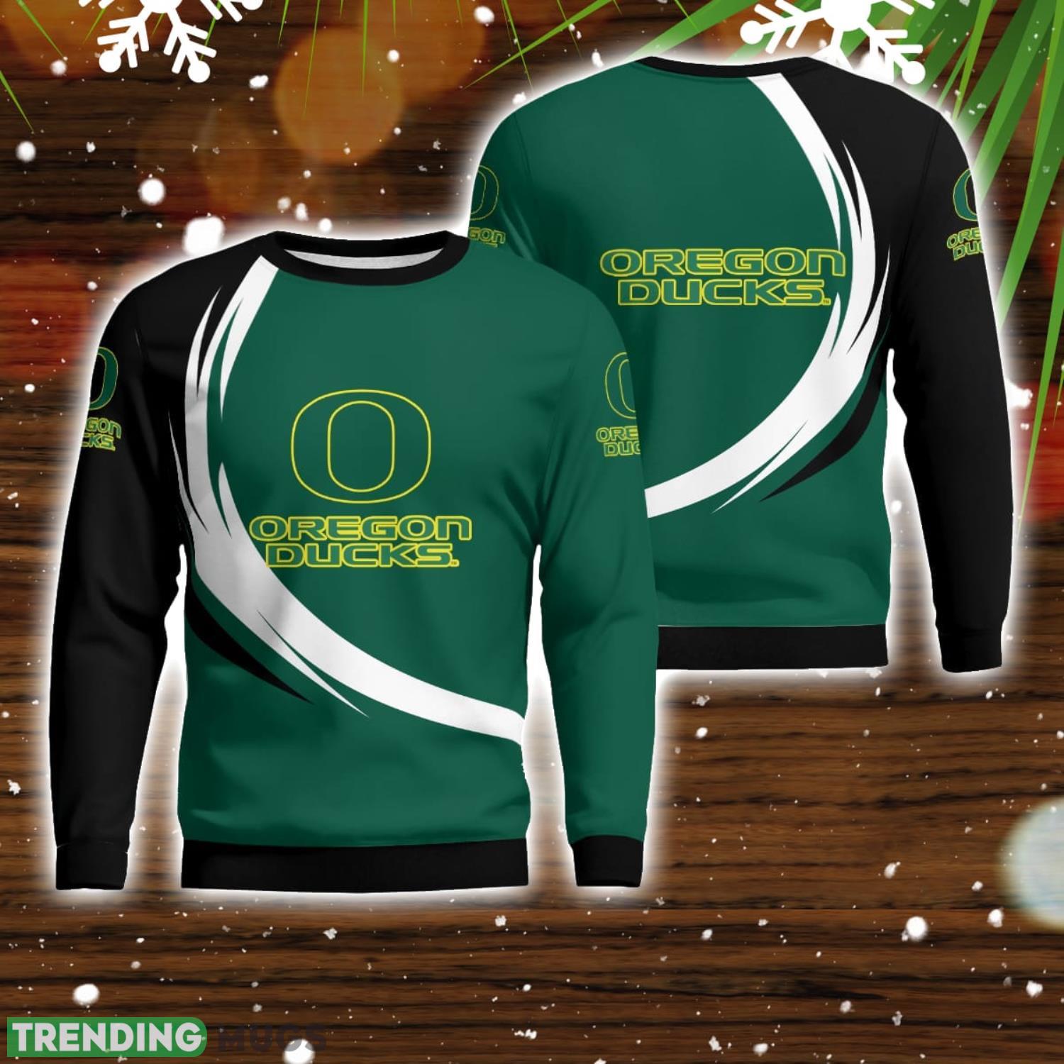 Oregon Ducks Simple Vintage 3D Sweater Christmas Gift For Fans Product Photo 1 Oregon Ducks Simple Vintage 3D Sweater Christmas Gift For Fans Product Photo 1