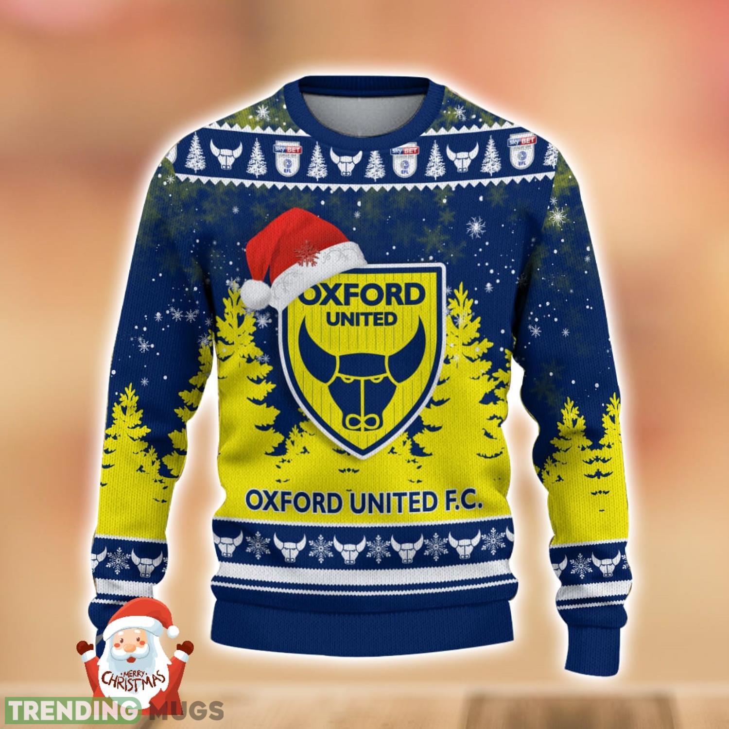 Oxford United Ugly Christmas Sweater Holiday Gift Ideas For Men And Women 3D Sweater Oxford United Ugly Christmas Sweater Holiday Gift Ideas For Men And Women 3D Sweater