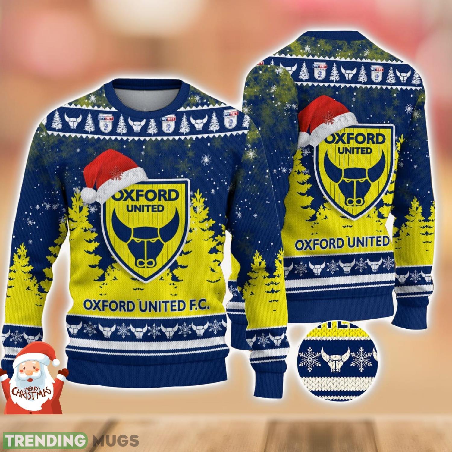 Oxford United Ugly Christmas Sweater Holiday Gift Ideas For Men And Women Product Photo 1 Oxford United Ugly Christmas Sweater Holiday Gift Ideas For Men And Women Product Photo 1