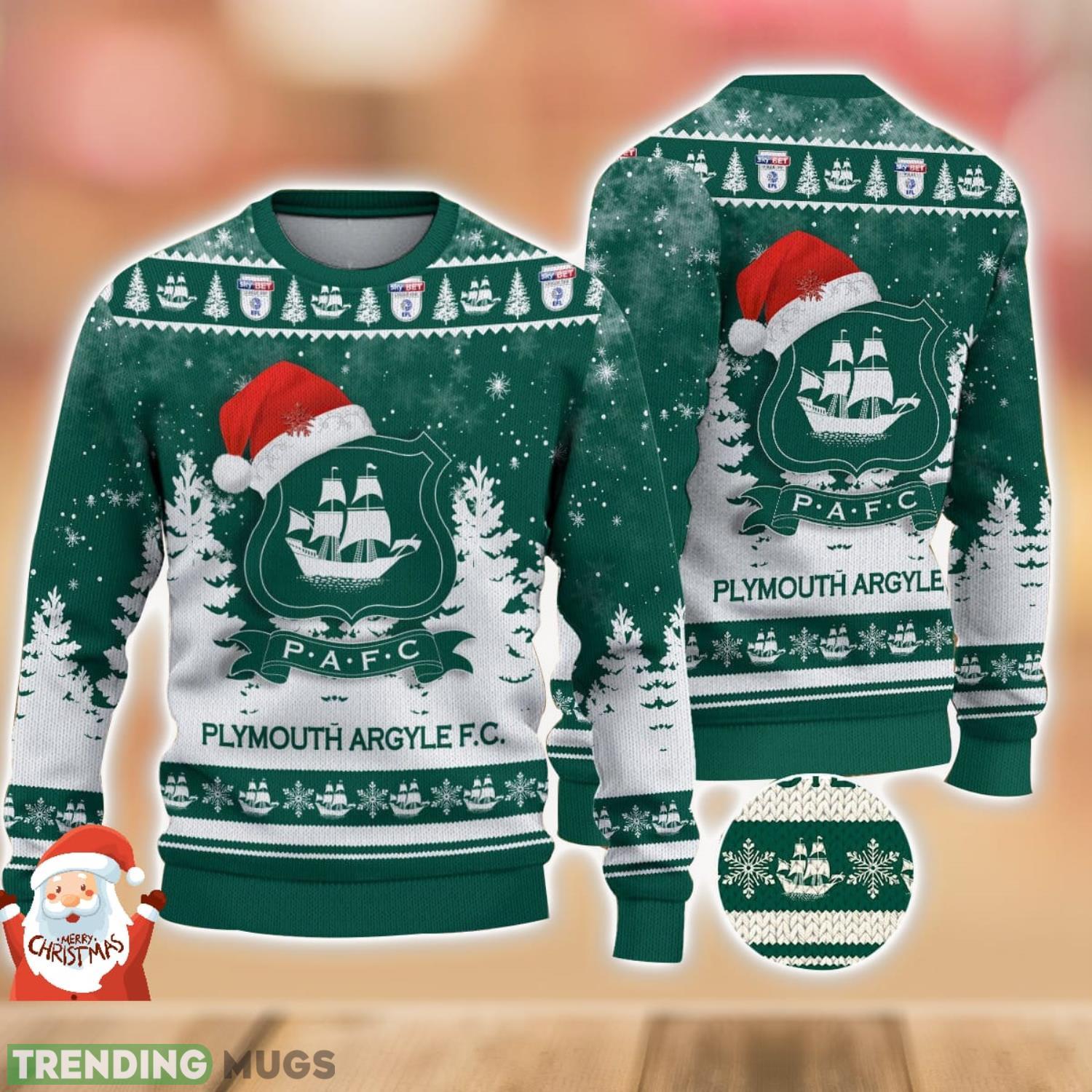 Plymouth Argyle Ugly Christmas Sweater Holiday Gift Ideas For Men And Women Product Photo 1 Plymouth Argyle Ugly Christmas Sweater Holiday Gift Ideas For Men And Women Product Photo 1