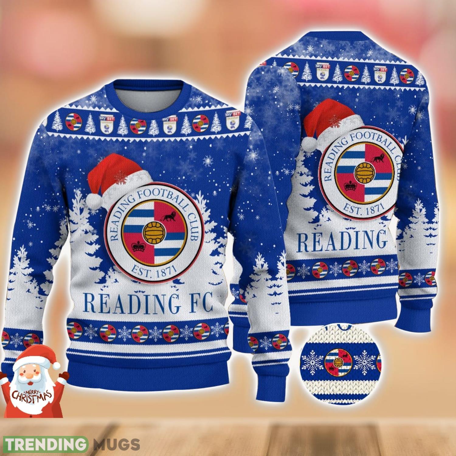 Reading F.C Ugly Christmas Sweater Holiday Gift Ideas For Men And Women Product Photo 1 Reading F.C Ugly Christmas Sweater Holiday Gift Ideas For Men And Women Product Photo 1
