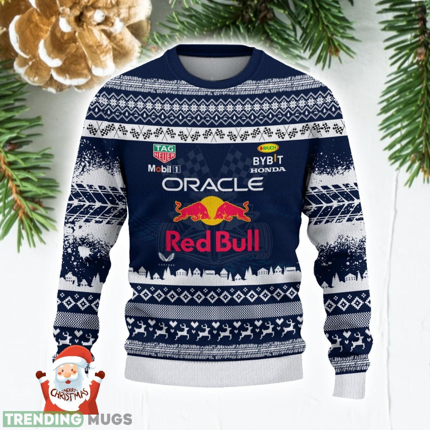 Red Bull Racing 3D Ugly Christmas Sweater Christmas Holiday Gift Custom Name For Men And Women 3D Sweater Red Bull Racing 3D Ugly Christmas Sweater Christmas Holiday Gift Custom Name For Men And Women 3D Sweater