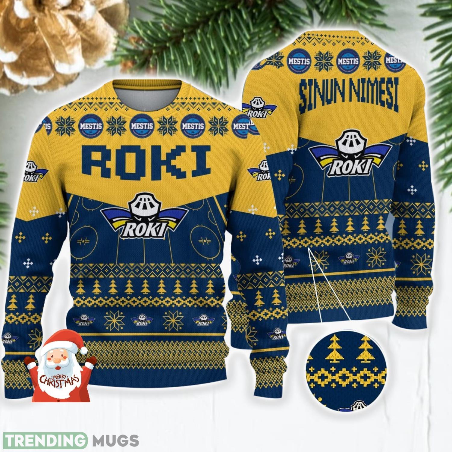 RoKi Hockey 3D Ugly Christmas Sweater Christmas Holiday Gift Custom Name For Men And Women Product Photo 1 RoKi Hockey 3D Ugly Christmas Sweater Christmas Holiday Gift Custom Name For Men And Women Product Photo 1
