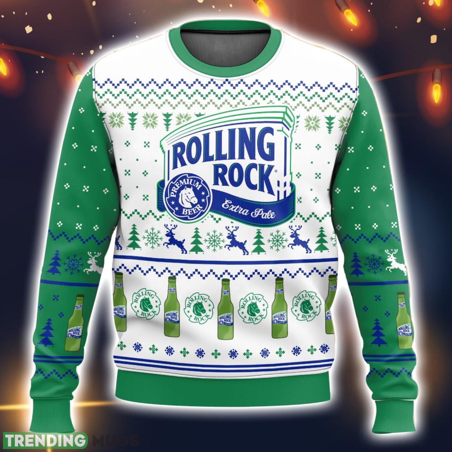 Rolling Rock Ugly Christmas Sweater 2023 Christmas Gift 3D Sweater Product Photo 1