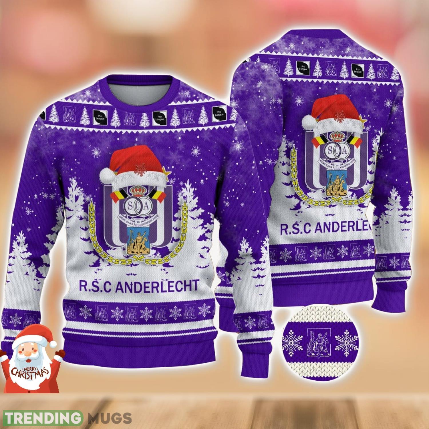 R.S.C. Anderlecht Ugly Christmas Sweater Holiday Gift Ideas For Men And Women Product Photo 1 R.S.C. Anderlecht Ugly Christmas Sweater Holiday Gift Ideas For Men And Women Product Photo 1
