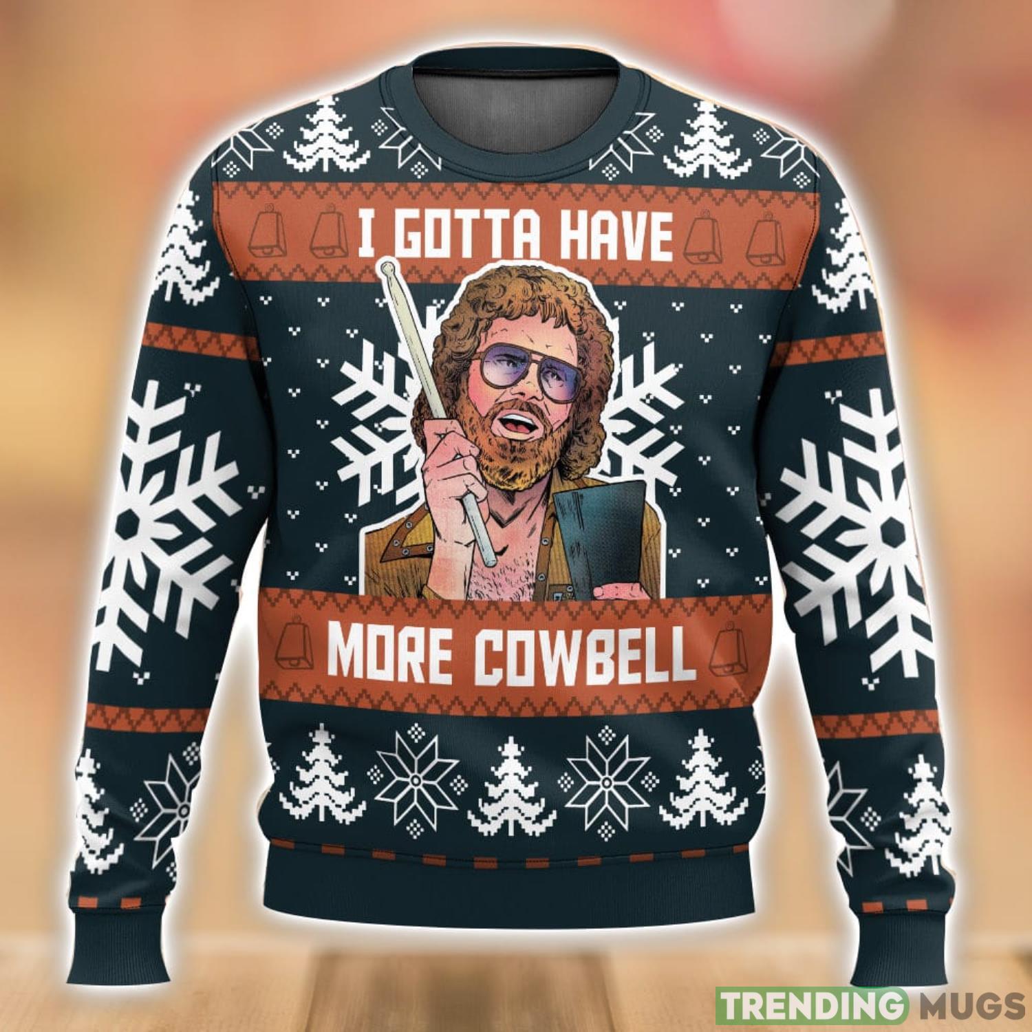 Saturday Night Live I Gotta Have More Cowbell Ugly Christmas Sweater New Trending Christmas Sweater Gift Product Photo 1 Saturday Night Live I Gotta Have More Cowbell Ugly Christmas Sweater New Trending Christmas Sweater Gift Product Photo 1