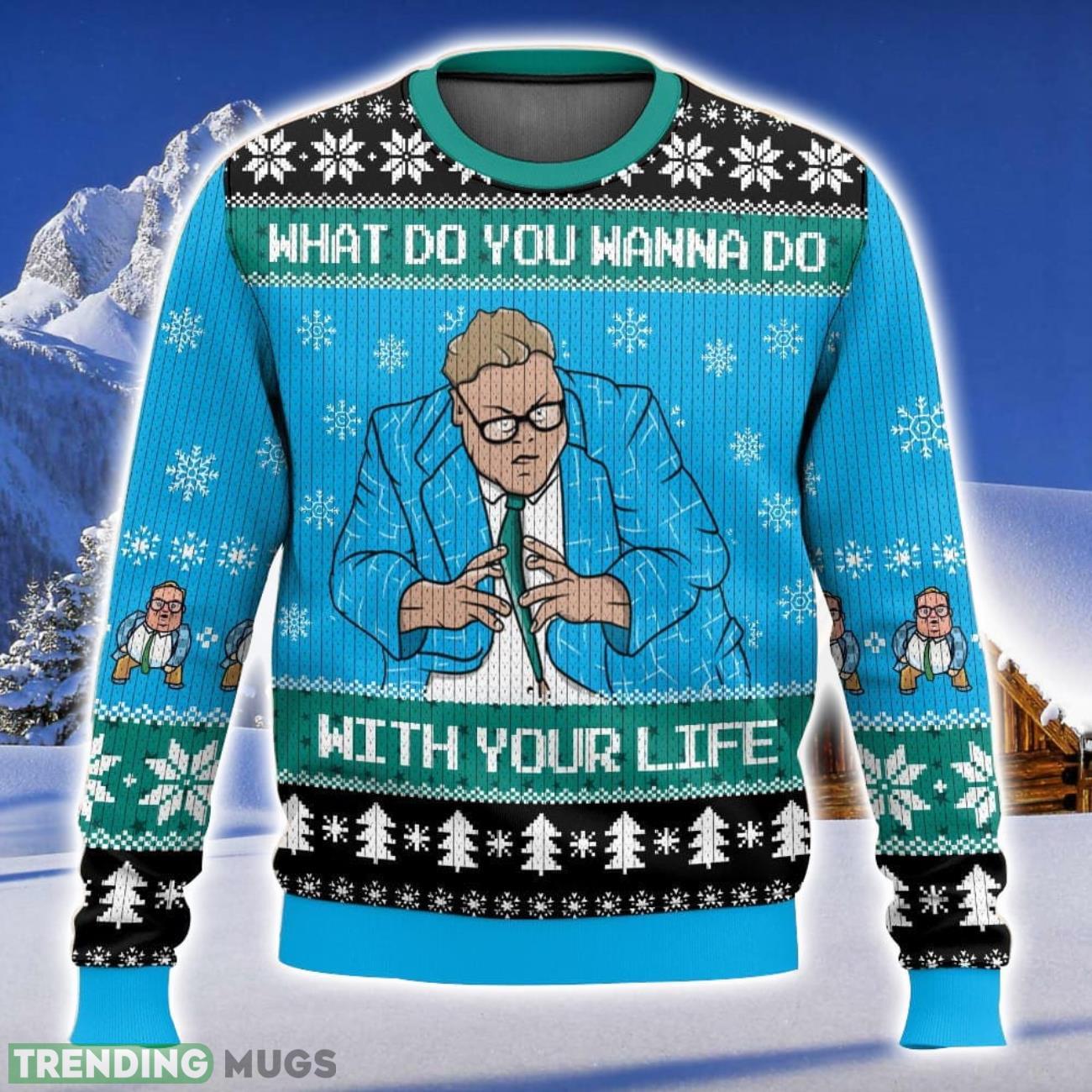 Saturday Night Live Matt Foley What Do You Wanna Do With Your Life All Over Printed Ugly Christmas Sweater Trending Christmas Gift Ideas Product Photo 1
