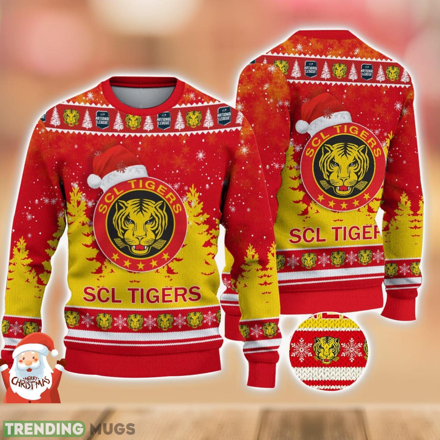 SCL Tigers 3D Sweater Gift For Men And Women Ugly Christmas Sweater Product Photo 1 SCL Tigers 3D Sweater Gift For Men And Women Ugly Christmas Sweater Product Photo 1