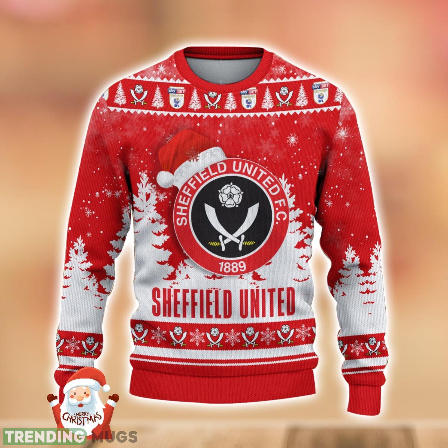 Sheffield United F.C Ugly Christmas Sweater Holiday Gift Ideas For Men And Women 3D Sweater Sheffield United F.C Ugly Christmas Sweater Holiday Gift Ideas For Men And Women 3D Sweater