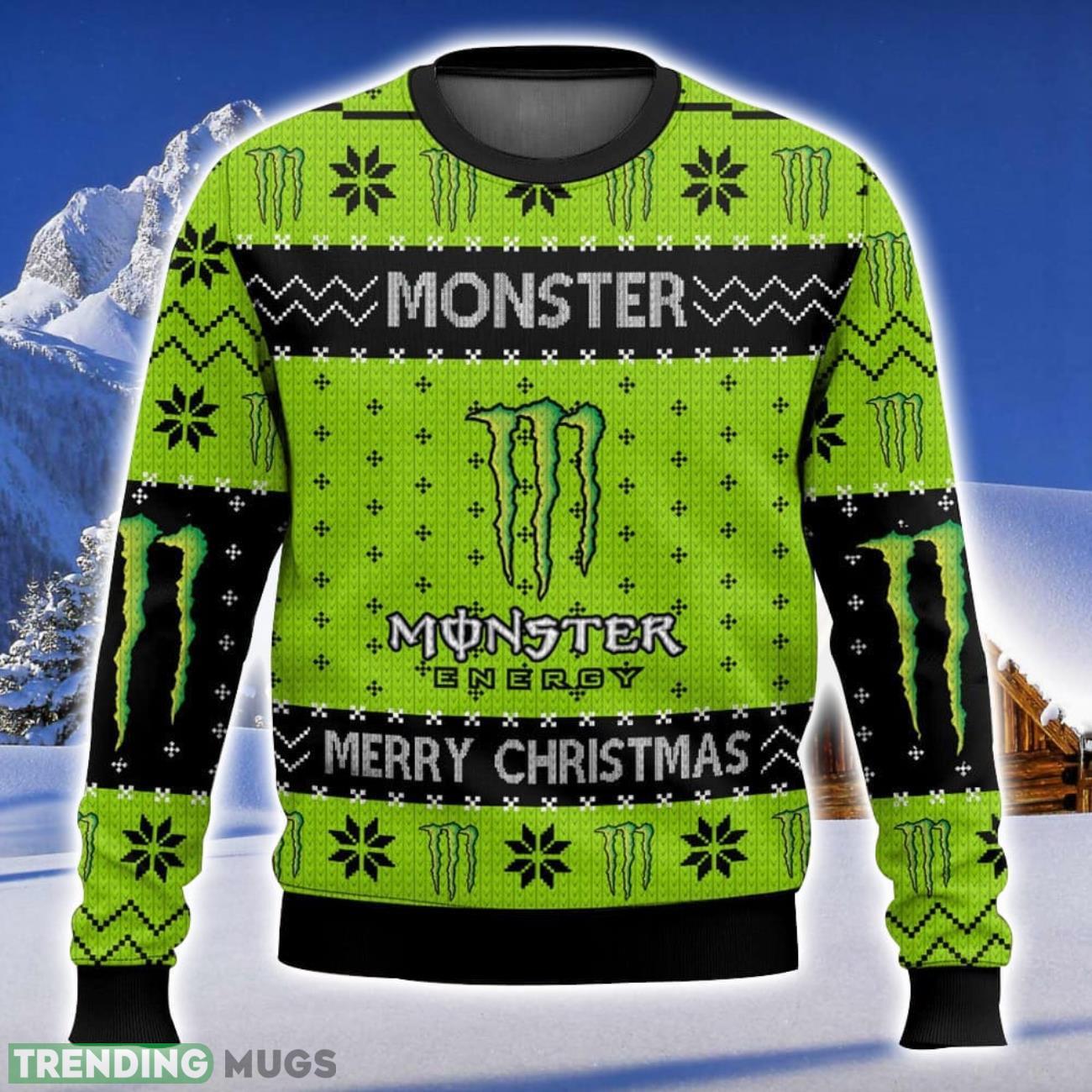 Soda Monster Energy Drinks All Over Printed Ugly Christmas Sweater Trending Christmas Gift Ideas Product Photo 1 Soda Monster Energy Drinks All Over Printed Ugly Christmas Sweater Trending Christmas Gift Ideas Product Photo 1