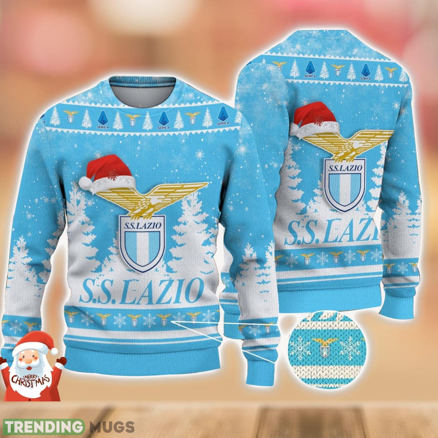 S.S. Lazio Ugly Christmas Sweater Holiday Gift Ideas For Men And Women Product Photo 1 S.S. Lazio Ugly Christmas Sweater Holiday Gift Ideas For Men And Women Product Photo 1
