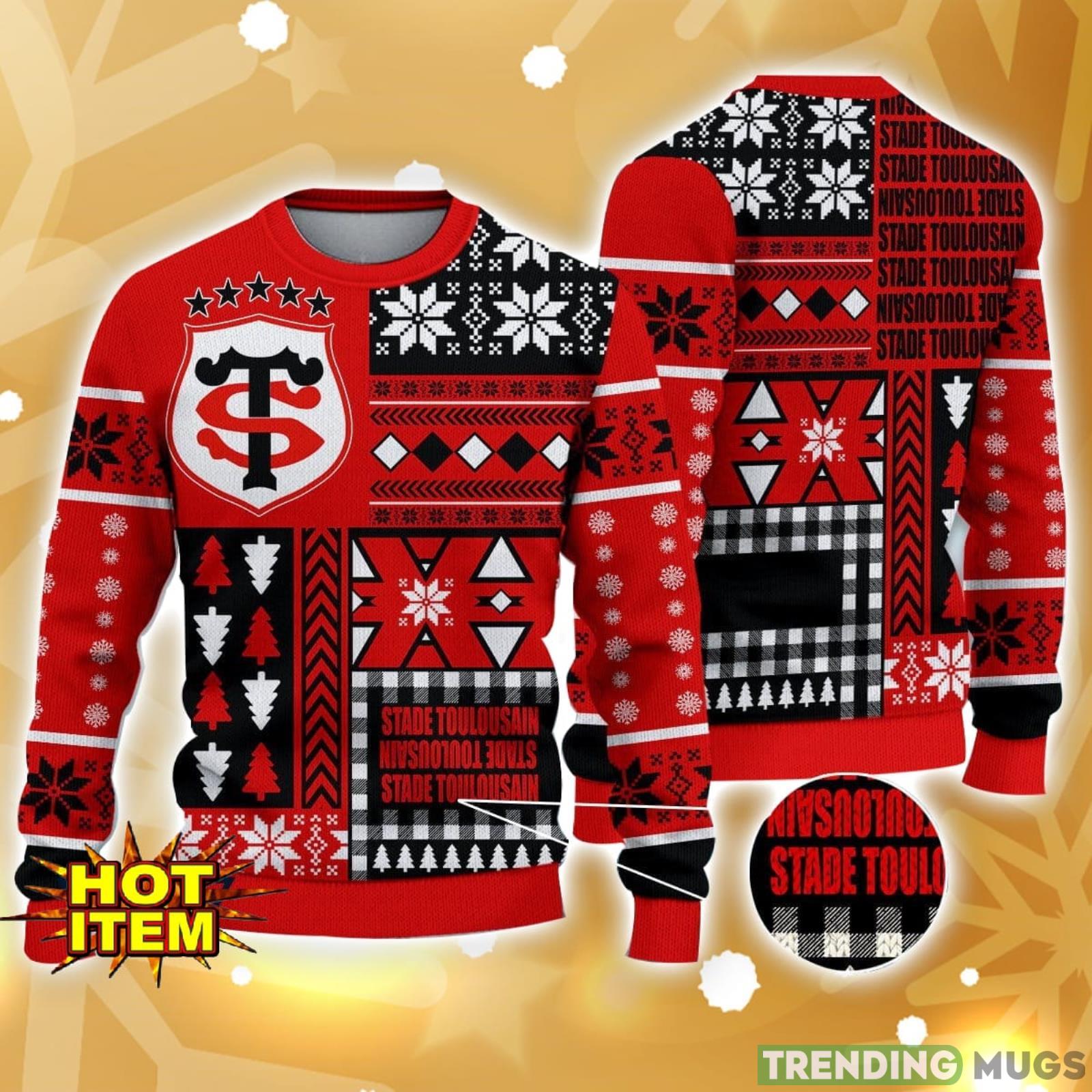Stade Toulousain Ugly Christmas Sweater Unixex Gift For Men And Women Product Photo 1 Stade Toulousain Ugly Christmas Sweater Unixex Gift For Men And Women Product Photo 1