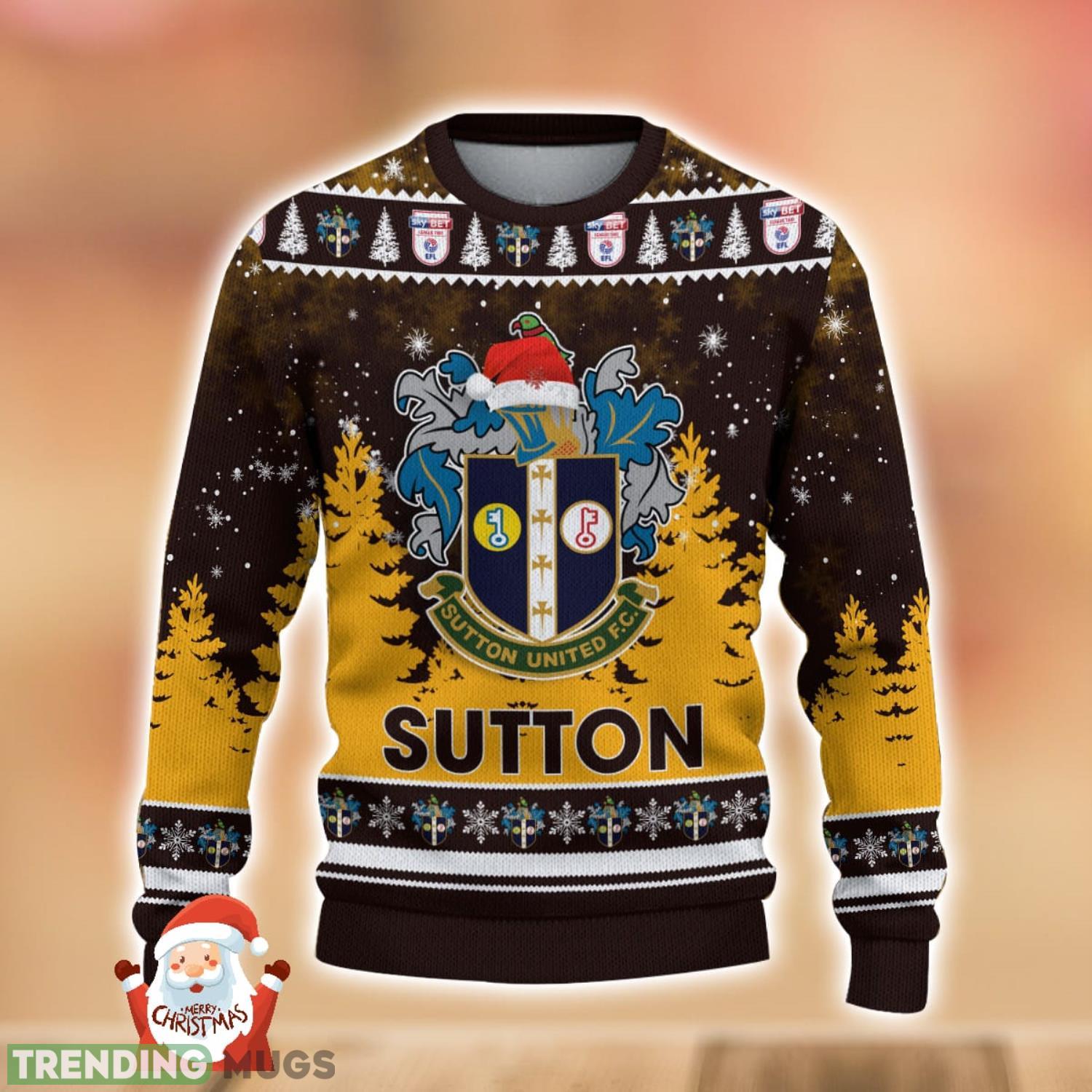 Sutton United Ugly Christmas Sweater Holiday Gift Ideas For Men And Women 3D Sweater Sutton United Ugly Christmas Sweater Holiday Gift Ideas For Men And Women 3D Sweater