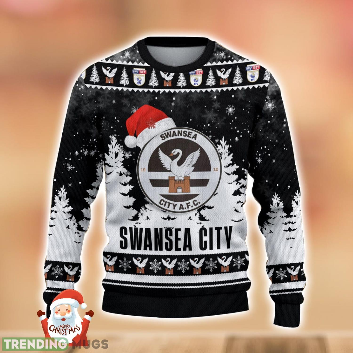 Swansea City A.F.C Ugly Christmas Sweater Holiday Gift Ideas For Men And Women 3D Sweater Swansea City A.F.C Ugly Christmas Sweater Holiday Gift Ideas For Men And Women 3D Sweater