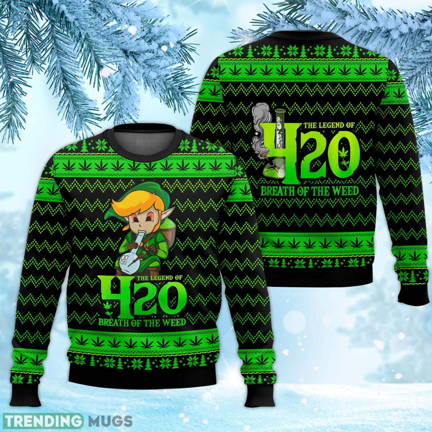 The Legend Of 420 Ugly Christmas Sweater Nice Gift Product Photo 1